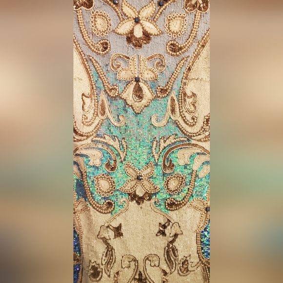 Needle and Thread embellished blue jeweled dress - Picture 7 of 8